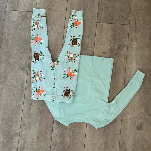 Old Navy 2T Toddler Girl Snug Fit Pajamas Whimsical Forest Theme vguc - Picture 11 of 12